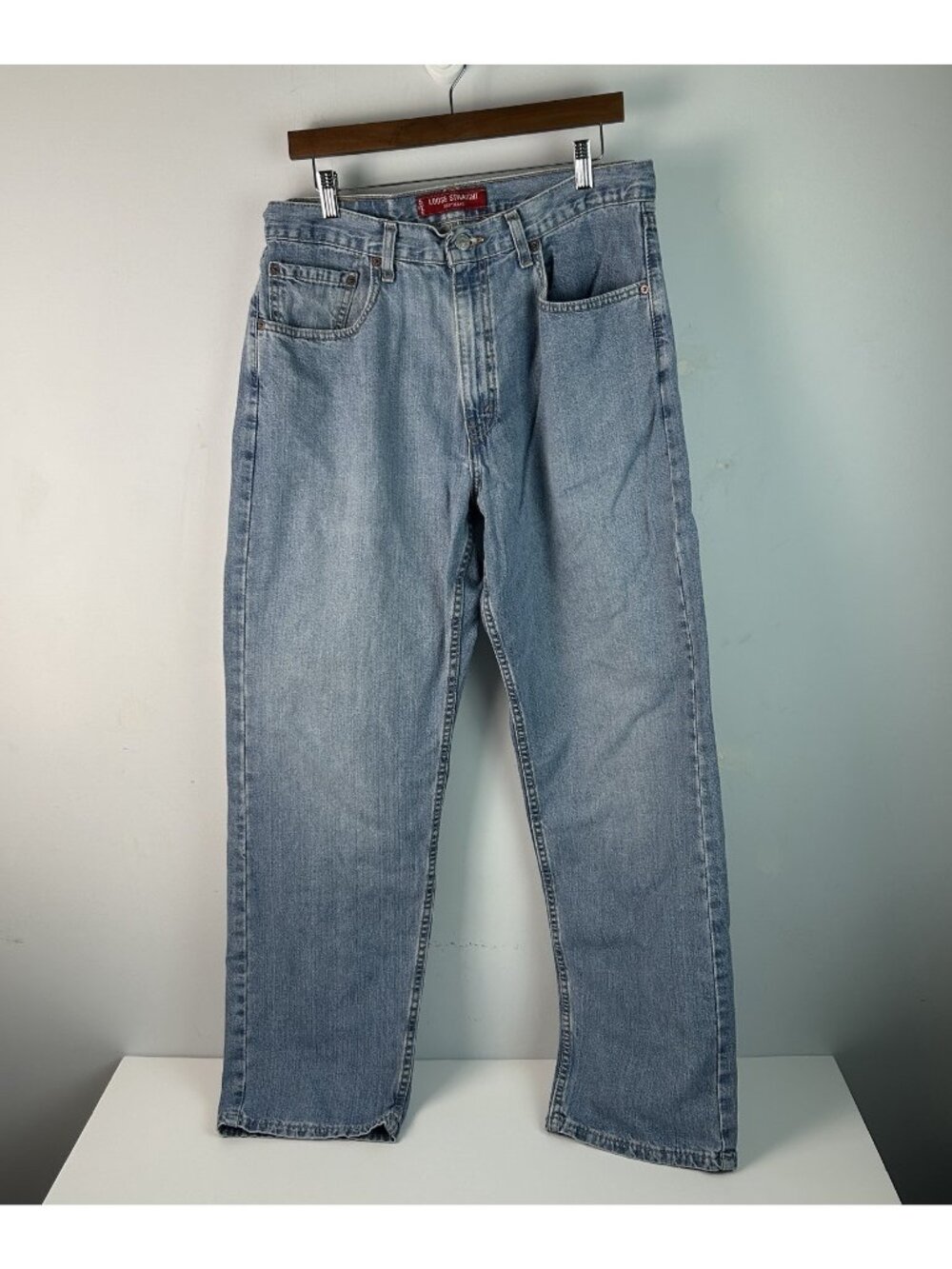 Levi's 569 Jeans Men Size 34 X 32 Blue Straight Fit Dry Goods VTG Grunge 1998